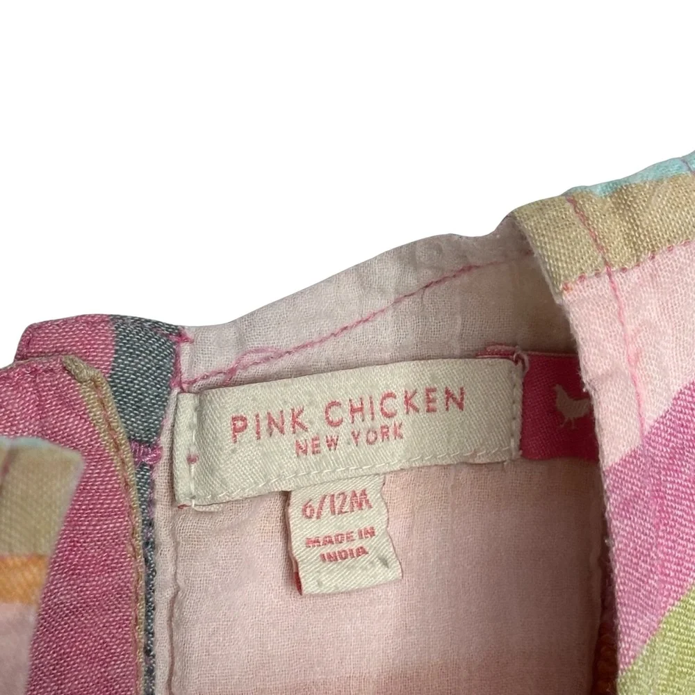 Pink Chicken Multi Stripe Amy Bubble Romper‎